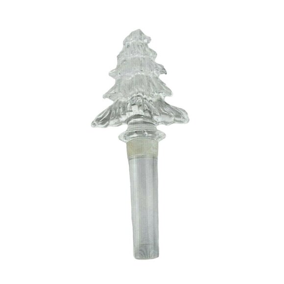 Mikasa Holiday Time Crystal Christmas Tree Bottle Stopper - Picture 3 of 5